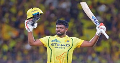 सैमसन के आतिशी शतक से चेन्नई ने बनाये 212/2